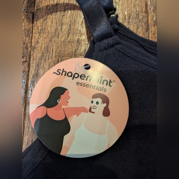 Shapermint Essentials All Day Every Day Scoop Neck Cami black 3XL fits 0x-1x - Picture 3 of 11